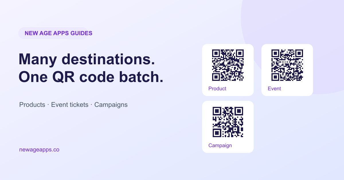 bulk QR code generator for products events and marketing